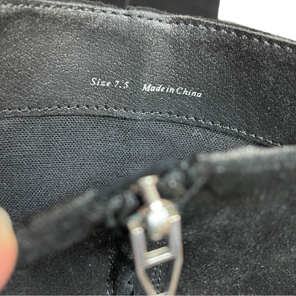 Dolce Vita Ulysses Square Toe Platform Boots Chunky Heel Black Size 7.5 - Picture 8 of 8